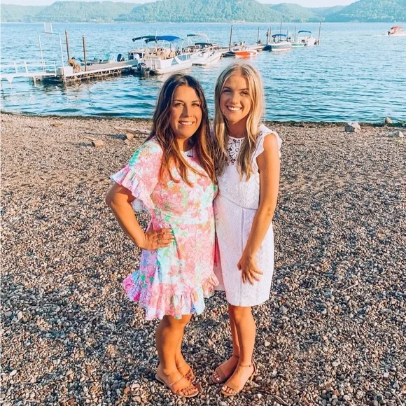 Lilly Pulitzer Darlah Wrap Dress Size 14 - Picture 2 of 7